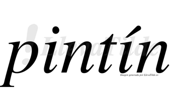 Pintín  lleva tilde con vocal tónica en la segunda «i»