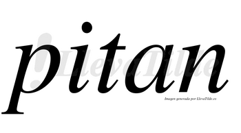 Pitan no lleva tilde con vocal tónica en la «i»