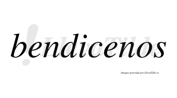 Bendicenos  no lleva tilde con vocal tónica en la segunda «e»