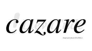 Cazare  no lleva tilde con vocal tónica en la segunda «a»