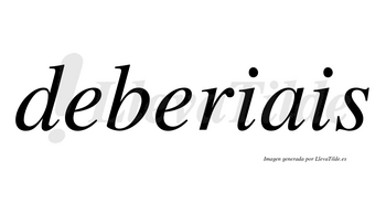 Deberiais no lleva tilde con vocal tónica en la primera «i»