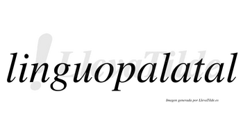 Linguopalatal no lleva tilde con vocal tónica en la tercera «a»