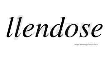 Llendose no lleva tilde con vocal tónica en la «o»