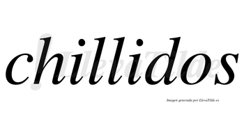 Chillidos  no lleva tilde con vocal tónica en la segunda «i»