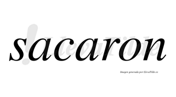 Sacaron  no lleva tilde con vocal tónica en la segunda «a»