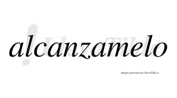 Alcanzamelo  no lleva tilde con vocal tónica en la «e»