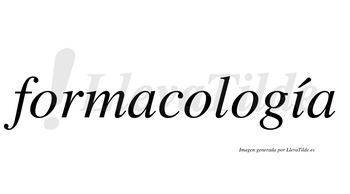 Formacología lleva tilde con vocal tónica en la «i»