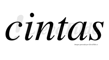 Cintas no lleva tilde con vocal tónica en la «i»