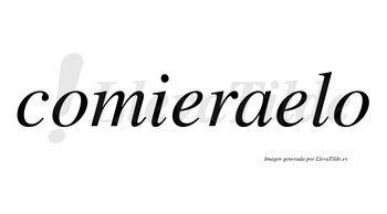 Comieraelo  no lleva tilde con vocal tónica en la segunda «e»