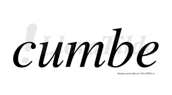 Cumbe  no lleva tilde con vocal tónica en la «u»
