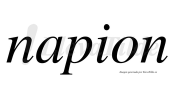 Napion  no lleva tilde con vocal tónica en la «a»