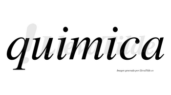 Quimica no lleva tilde con vocal tónica en la segunda «i»