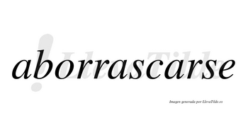 Aborrascarse no lleva tilde con vocal tónica en la tercera «a»