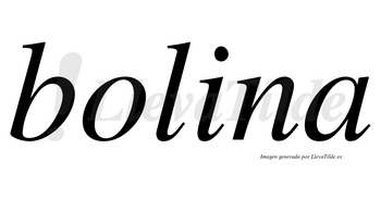 Bolina no lleva tilde con vocal tónica en la «i»
