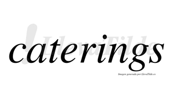 Caterings  no lleva tilde con vocal tónica en la «i»
