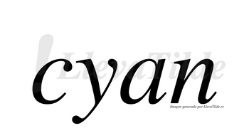 Cyan no lleva tilde con vocal tónica en la «a»