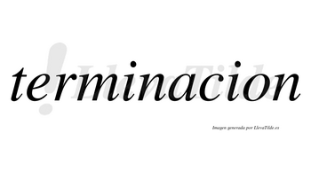 Terminacion no lleva tilde con vocal tónica en la «a»