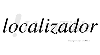 Localizador no lleva tilde con vocal tónica en la segunda «o»