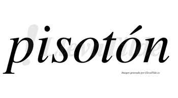 Pisotón  lleva tilde con vocal tónica en la segunda «o»