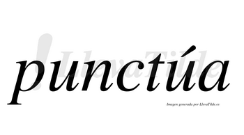 Punctúa  lleva tilde con vocal tónica en la segunda «u»