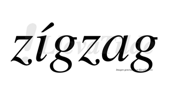 Zígzag lleva tilde con vocal tónica en la «i»