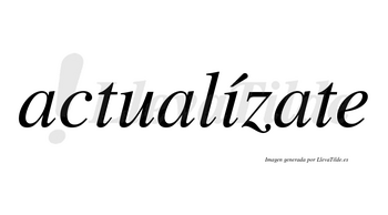 Actualízate  lleva tilde con vocal tónica en la «i»