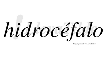 Hidrocéfalo  lleva tilde con vocal tónica en la «e»