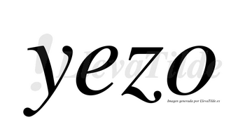 Yezo  no lleva tilde con vocal tónica en la «e»