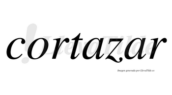 Cortazar no lleva tilde con vocal tónica en la segunda «a»