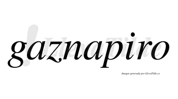 Gaznapiro no lleva tilde con vocal tónica en la «i»