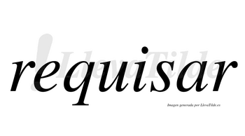 Requisar  no lleva tilde con vocal tónica en la «a»