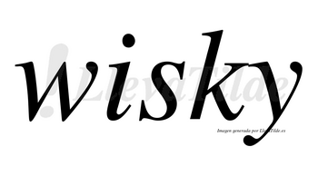 Wisky  no lleva tilde con vocal tónica en la «i»