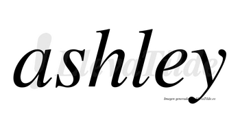 Ashley no lleva tilde con vocal tónica en la «e»