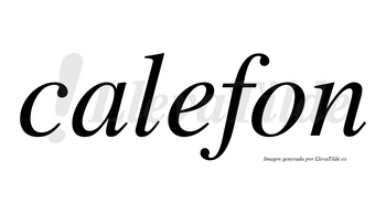 Calefon no lleva tilde con vocal tónica en la «e»