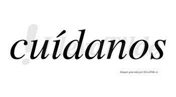 Cuídanos  lleva tilde con vocal tónica en la «i»