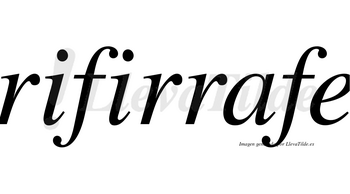 Rifirrafe no lleva tilde con vocal tónica en la «a»