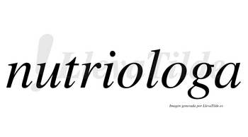 Nutriologa  no lleva tilde con vocal tónica en la segunda «o»