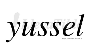 Yussel  no lleva tilde con vocal tónica en la «e»
