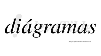 Diágramas lleva tilde con vocal tónica en la primera «a»