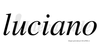 Luciano  no lleva tilde con vocal tónica en la «a»