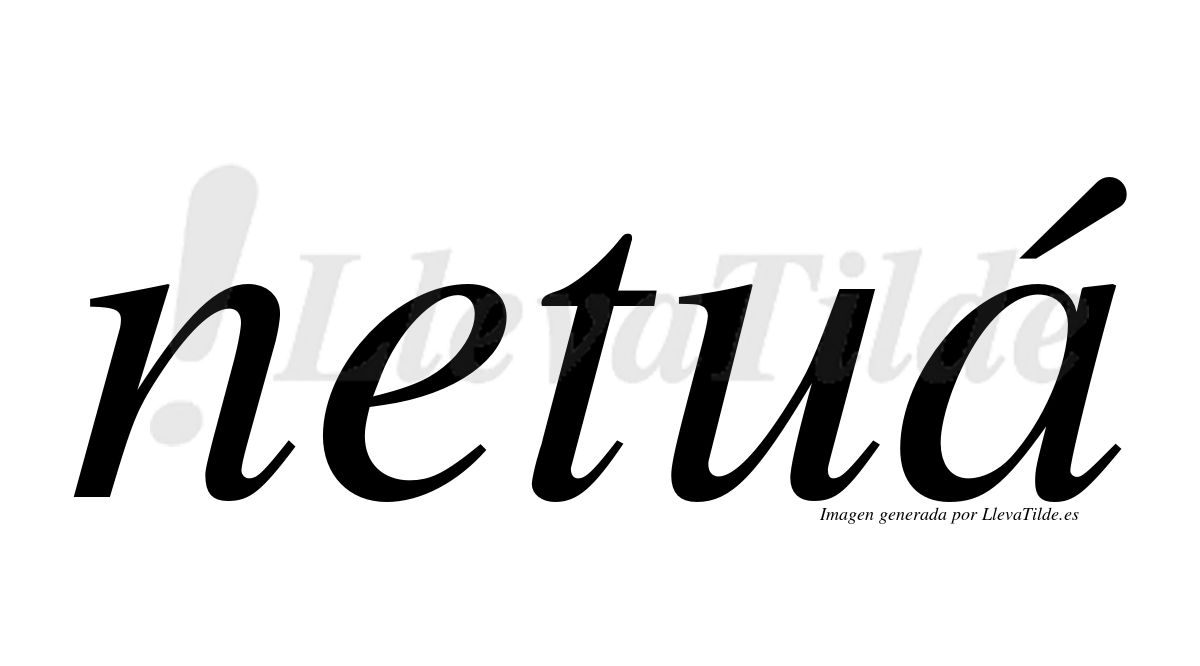 Netua ¿Lleva tilde netuá? | LlevaTilde.es