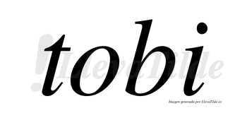 Tobi no lleva tilde con vocal tónica en la «o»
