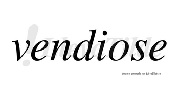 Vendiose  no lleva tilde con vocal tónica en la «o»