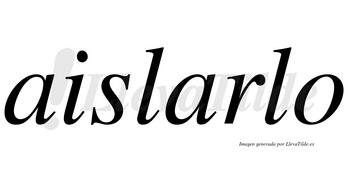 Aislarlo  no lleva tilde con vocal tónica en la segunda «a»