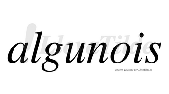 Algunois no lleva tilde con vocal tónica en la «u»