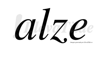 Alze no lleva tilde con vocal tónica en la «a»