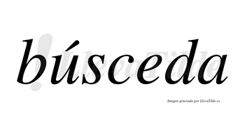 Búsceda lleva tilde con vocal tónica en la «u»