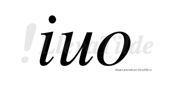 Iuo no lleva tilde con vocal tónica en la «i»