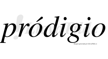 Pródigio lleva tilde con vocal tónica en la primera «o»