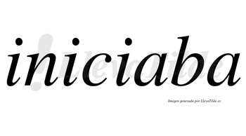 Iniciaba  no lleva tilde con vocal tónica en la primera «a»